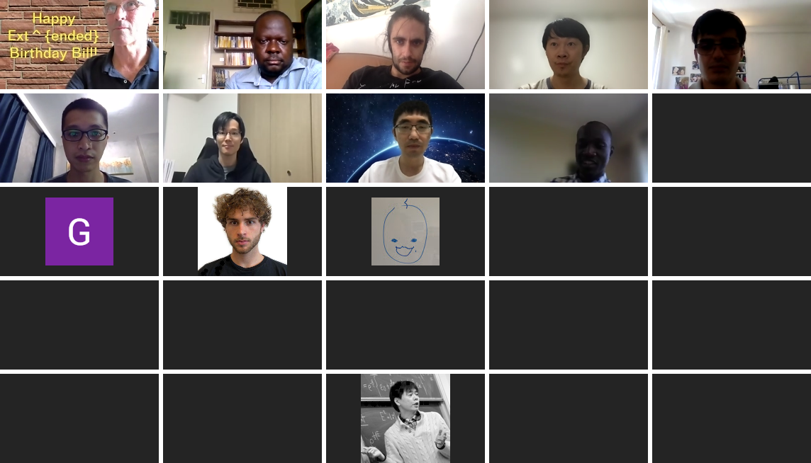 first screenshot of participants